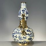  Bình Hồ Lô họa tiết vẽ tay Rồng – Phượng BKCECN-9624 