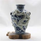  Bình Sứ Xanh vẽ Rồng sưu tầm BKCECN-9626 