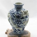  Bình Sứ Xanh vẽ Rồng sưu tầm BKCECN-9626 