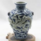  Bình Sứ Xanh vẽ Rồng sưu tầm BKCECN-9626 