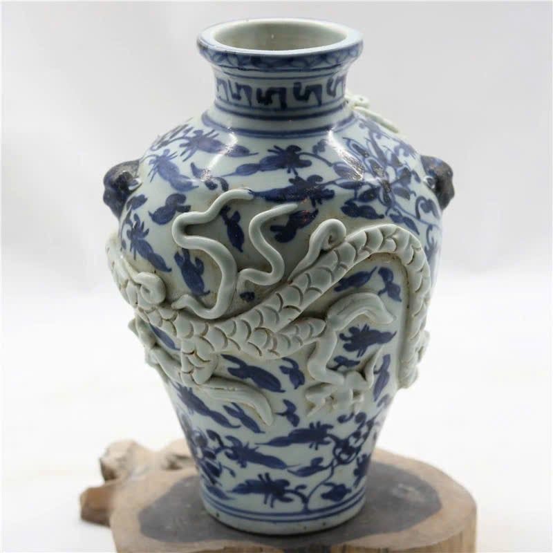  Bình Sứ Xanh vẽ Rồng sưu tầm BKCECN-9626 