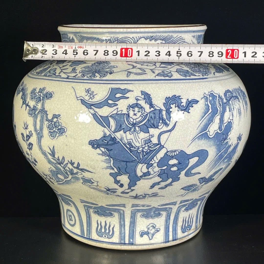  Hũ gốm vẽ tay nung củi sưu tầm BKCECN-9629 