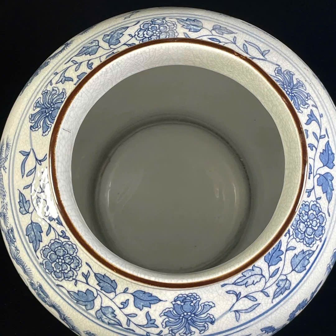  Hũ gốm vẽ tay nung củi sưu tầm BKCECN-9629 