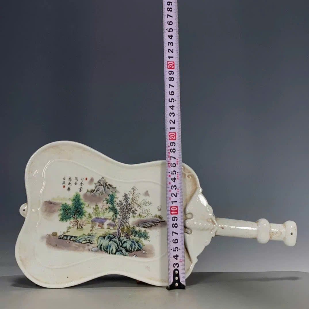  Đàn xưa vẽ cảnh Sơn Thuỷ Thôn Gia BKSTCN-9501 