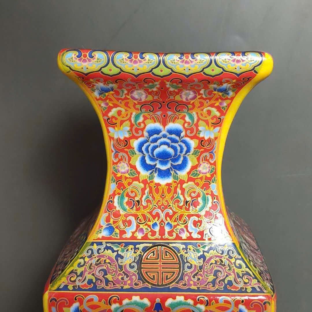  Bình Pháp Lang bổ khung Tứ Diện Hoa Điểu BKCECN-9637 