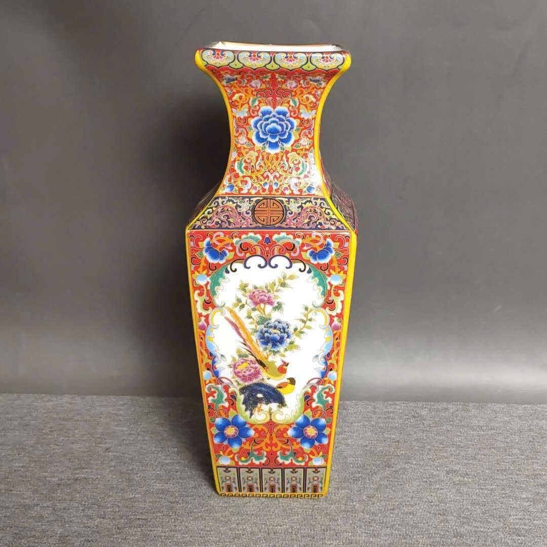  Bình Pháp Lang bổ khung Tứ Diện Hoa Điểu BKCECN-9637 