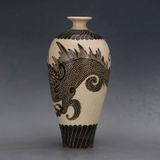  Bình gốm xưa họa tiết Rồng uốn lượn quanh thân BKCECN-9649 