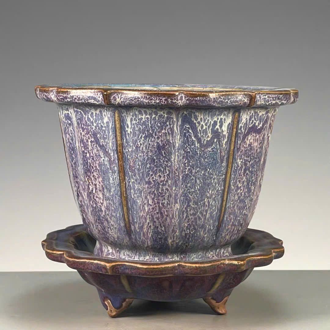  Chậu hoa men tím BKCECN-9671 