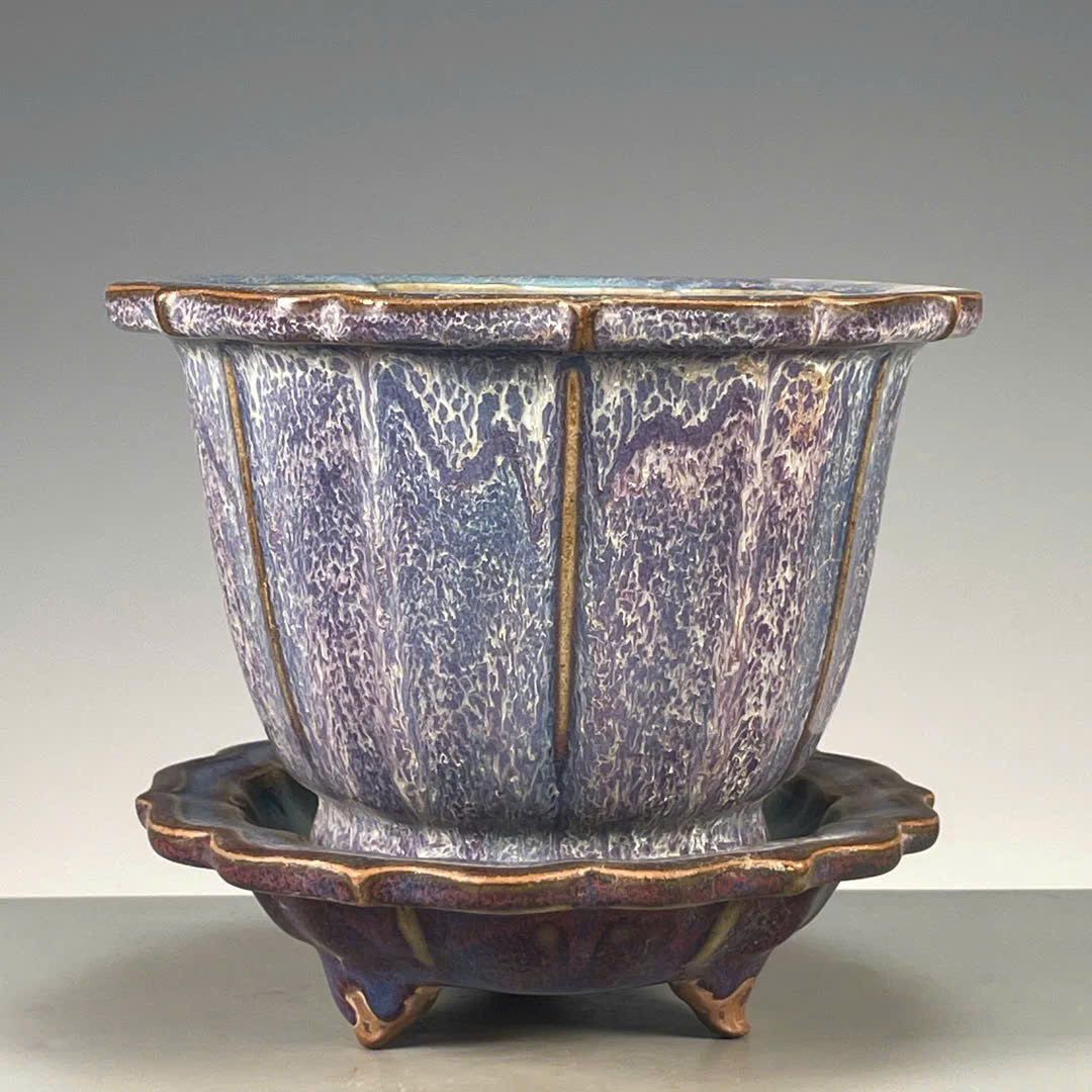  Chậu hoa men tím BKCECN-9671 