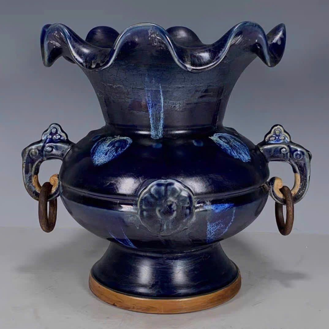  Bình Gốm Men Tím Cao Cấp Sưu Tầm BKCECN-9673 