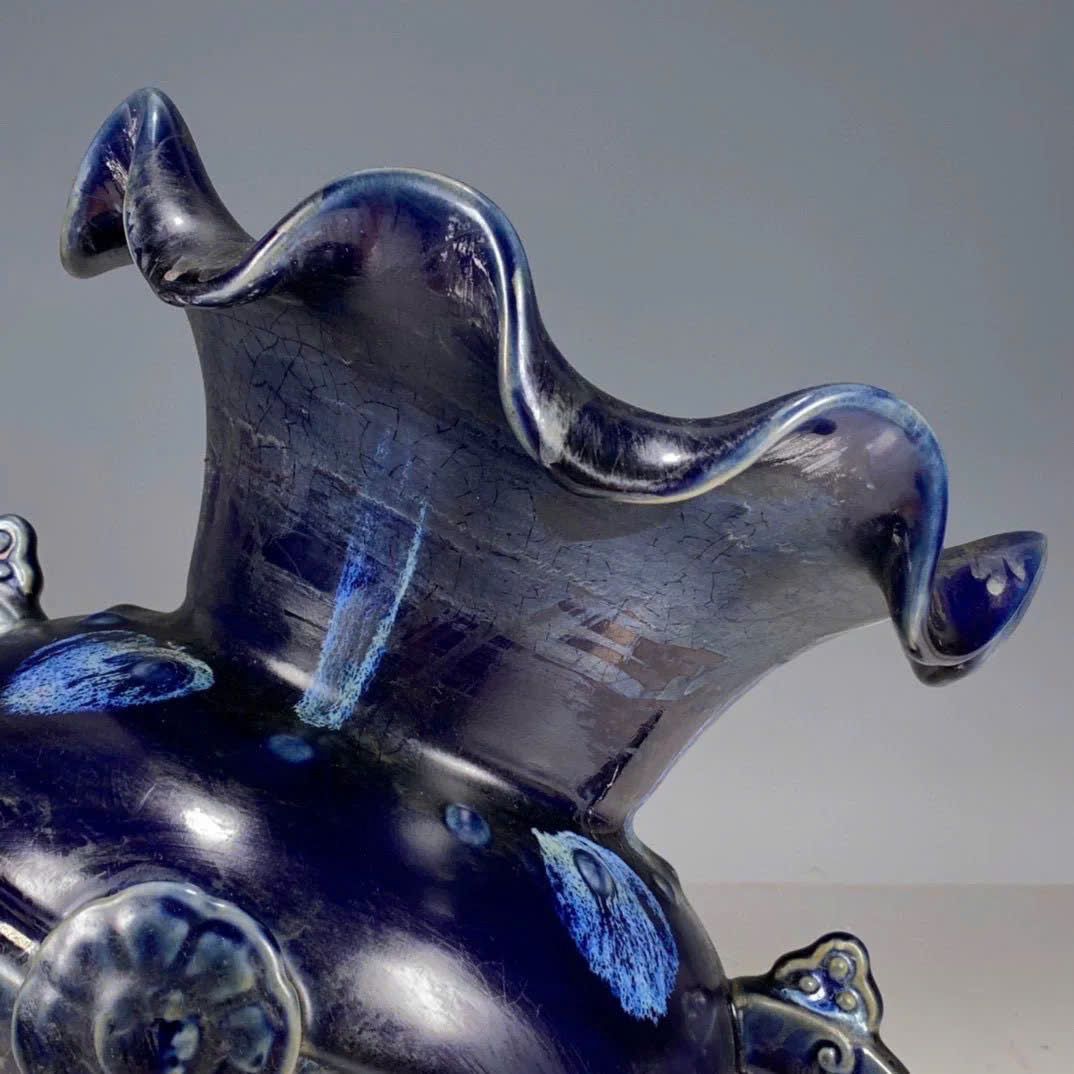  Bình Gốm Men Tím Cao Cấp Sưu Tầm BKCECN-9673 