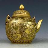  Ấm Song Long đồng BKMECN-9535 