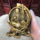  Tượng Cụ Thọ Ngồi Trong Quả Đào Tiên BKMECN-9539 