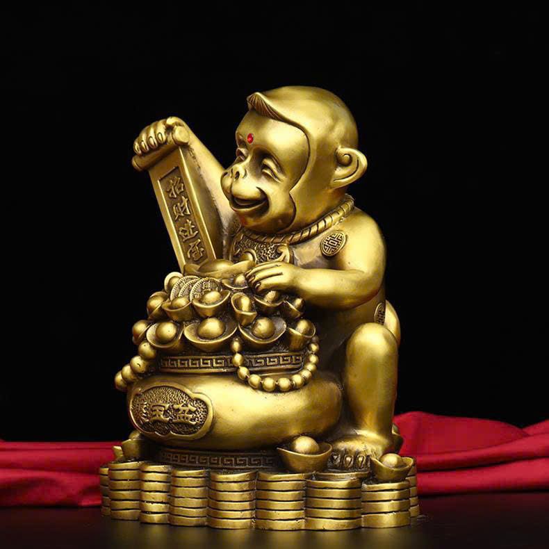  Tượng Khỉ Đồng Tài Lộc BKMECN-9553 