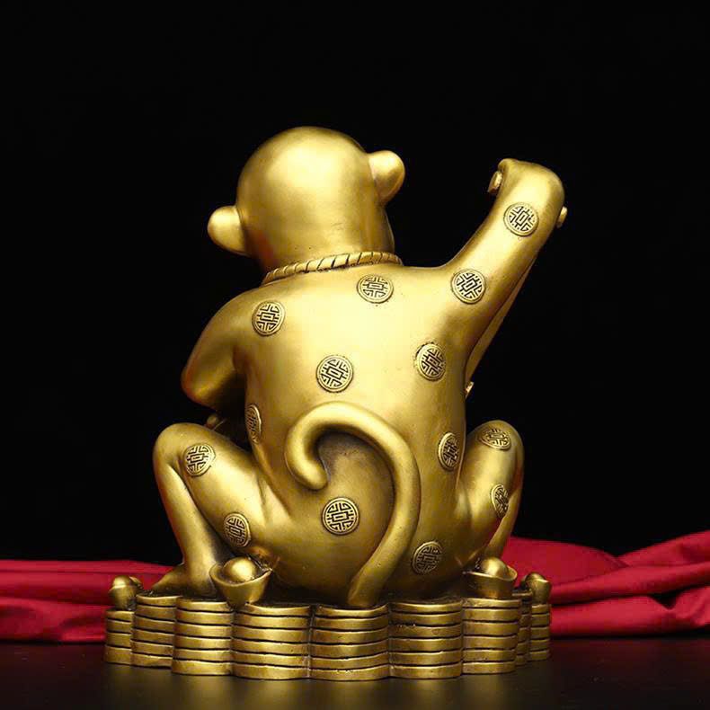  Tượng Khỉ Đồng Tài Lộc BKMECN-9553 