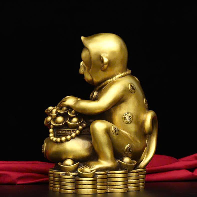  Tượng Khỉ Đồng Tài Lộc BKMECN-9553 