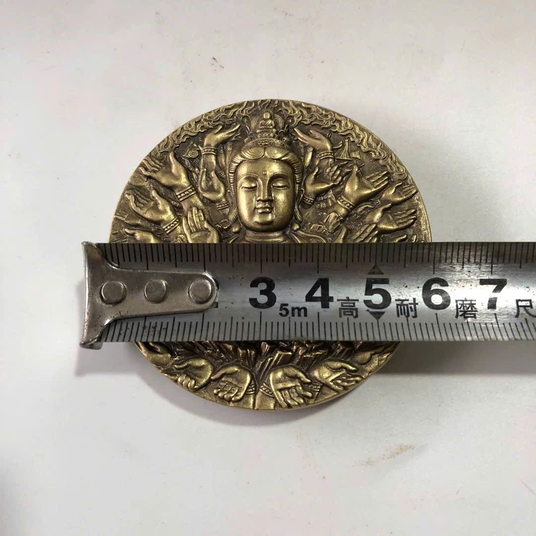  Miếng đồng xưa chạm Phật BKMECN-9543 