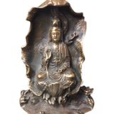  Tượng Phật Quan Âm tọa sen sưu tầm BKMECN-9546 