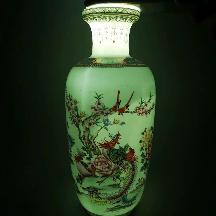  Bình sứ thấu quang hoạ tiết Hoa Điểu BKCECN-9690 