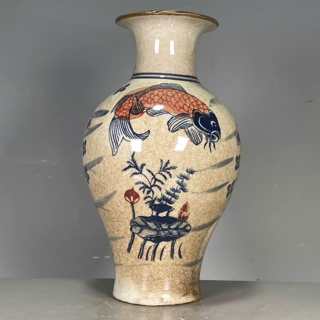  Mai Bình Ngư Tảo men rạn BKCECN-9693 