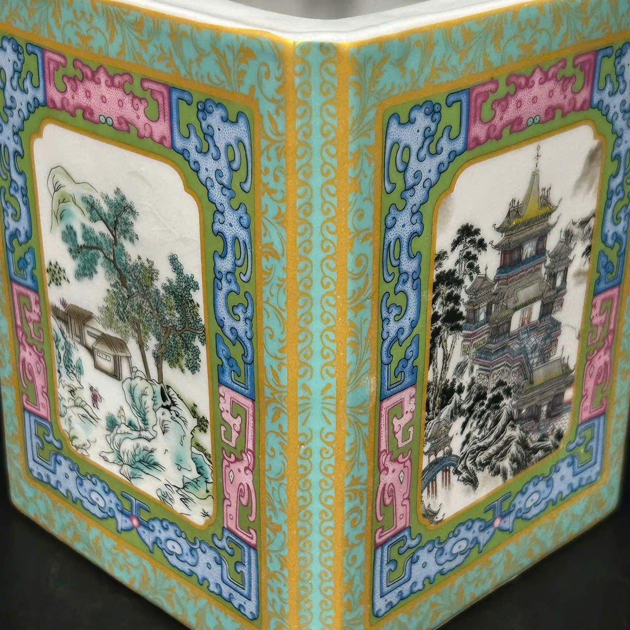  Chậu Bổ khung hoạ cảnh sưu tầm BKCECN-9695 