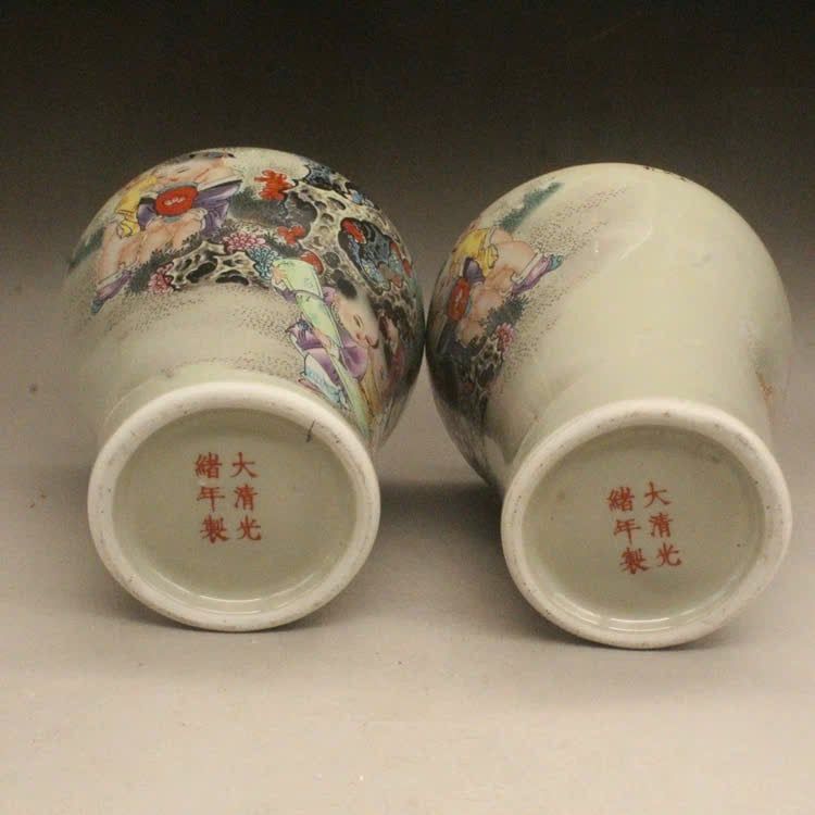  Đôi bình hoạ Nhi Đồ BKCECN-9699 