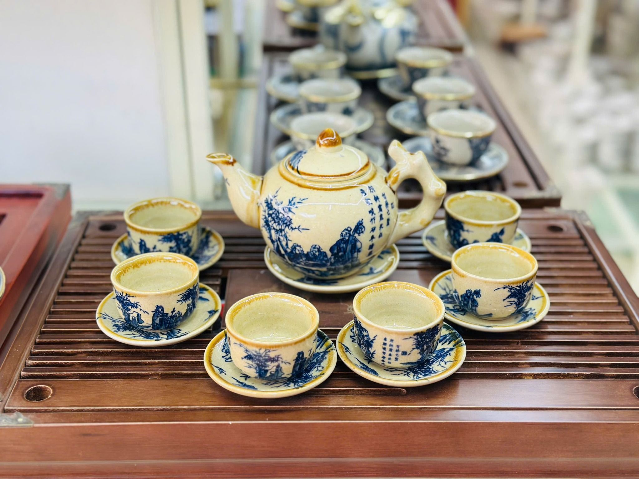  Bộ ấm chén gốc cây men mật BKCECN-9718 