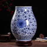  Bình sưu tầm Hoạ Hoa Dây cổ kín thân BKCECN-9709 