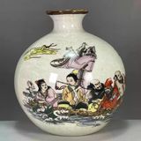  Bình họa tiết Bát Tiên Quá Hải sưu tầm BKCECN-9711 