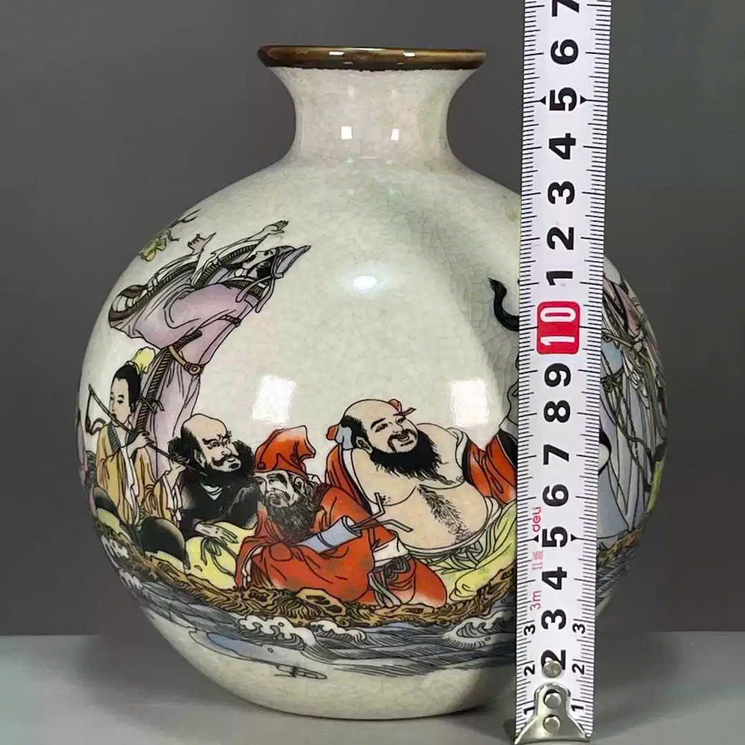  Bình họa tiết Bát Tiên Quá Hải sưu tầm BKCECN-9711 