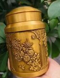  Hũ trà đồng vàng Tứ Quý BKMECN-9553 