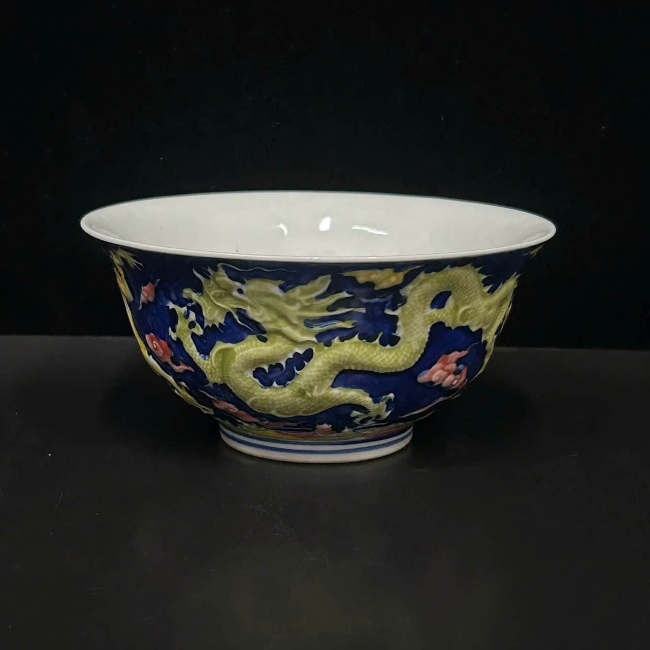  Bát gốm họa phẩm Rồng kín thân BKCECN-9722 