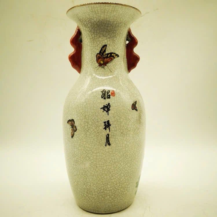  Bình hoa tai đôi hình Điêu Thuyền bái nguyệt BKCECN-9733 