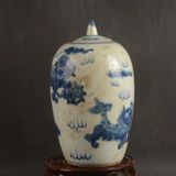  Hũ gốm sưu tầm hoả kỳ lân xưa sưu tầm BKCECN-9744 