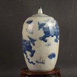  Hũ gốm sưu tầm hoả kỳ lân xưa sưu tầm BKCECN-9744 