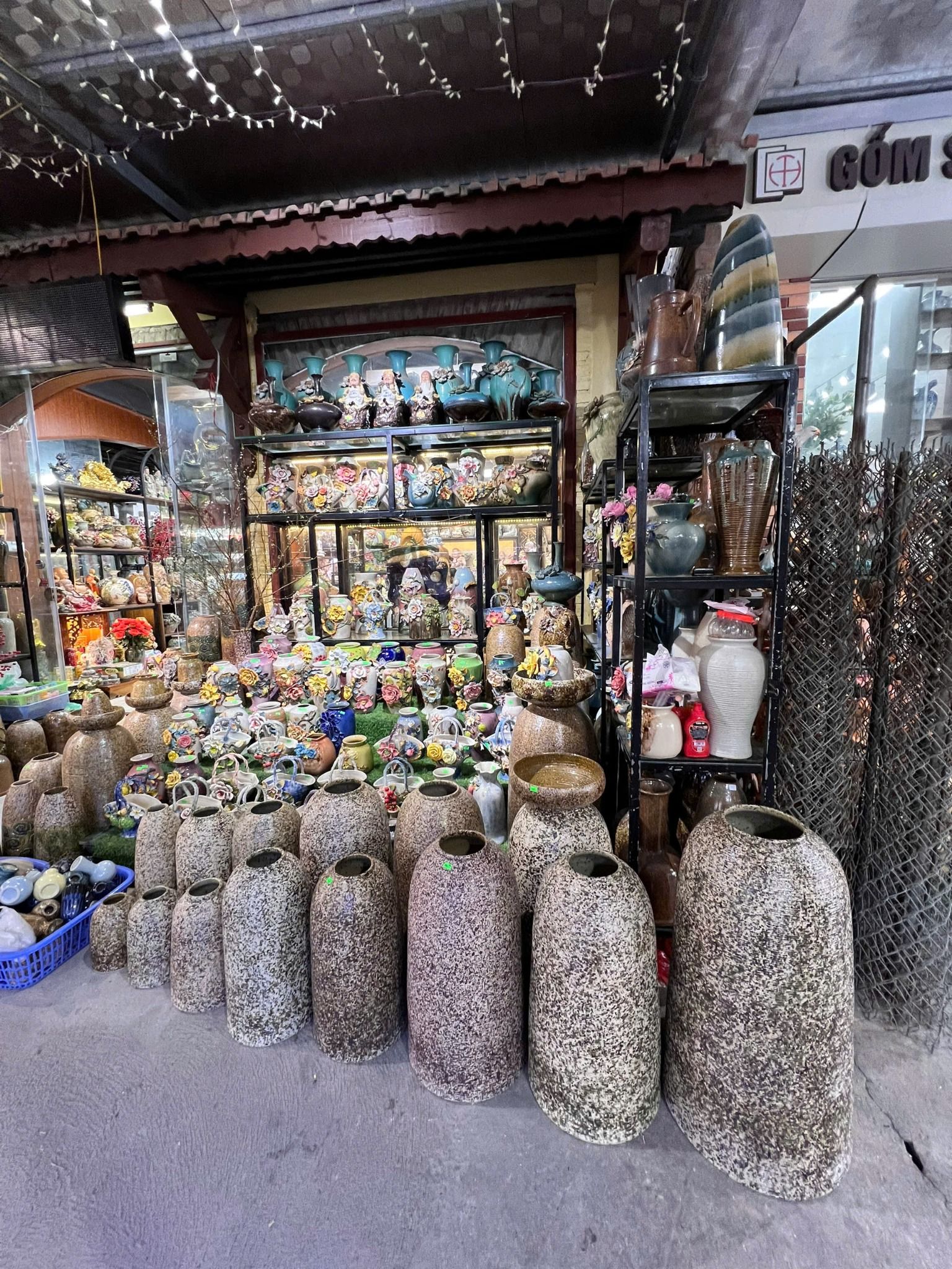  Bộ Chuông gốm cắm hoa đào gốm sứ Bát Tràng BKCECN-9742 