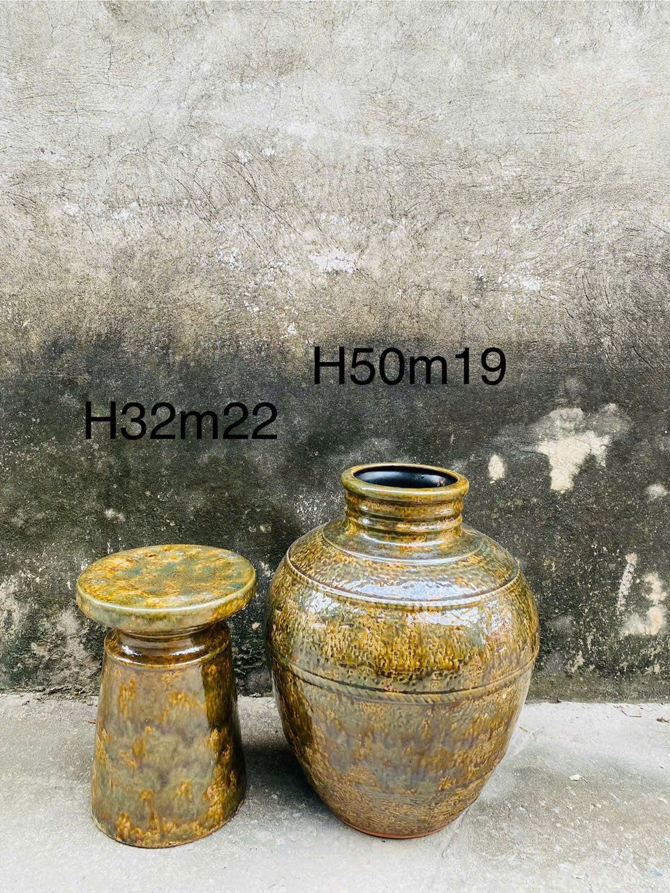  Bộ bình gốm cắm hoa Tết BKCECN-9743 