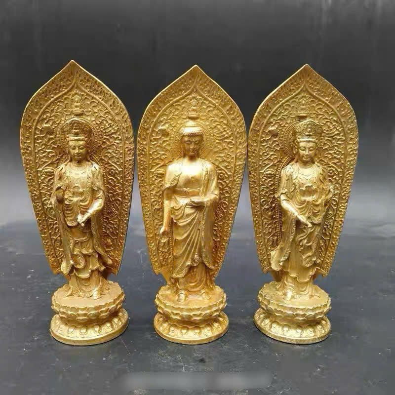  Tượng Phật xưa sưu tầm bằng đồng BKMECN-9562 