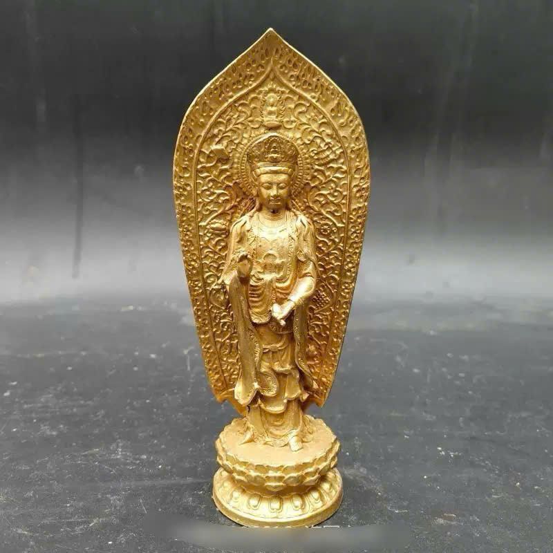  Tượng Phật xưa sưu tầm bằng đồng BKMECN-9562 