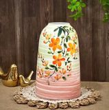  Lọ cắm hoa dáng chuông Bát Tràng họa tiết hoa vàng BKCECN-10174 