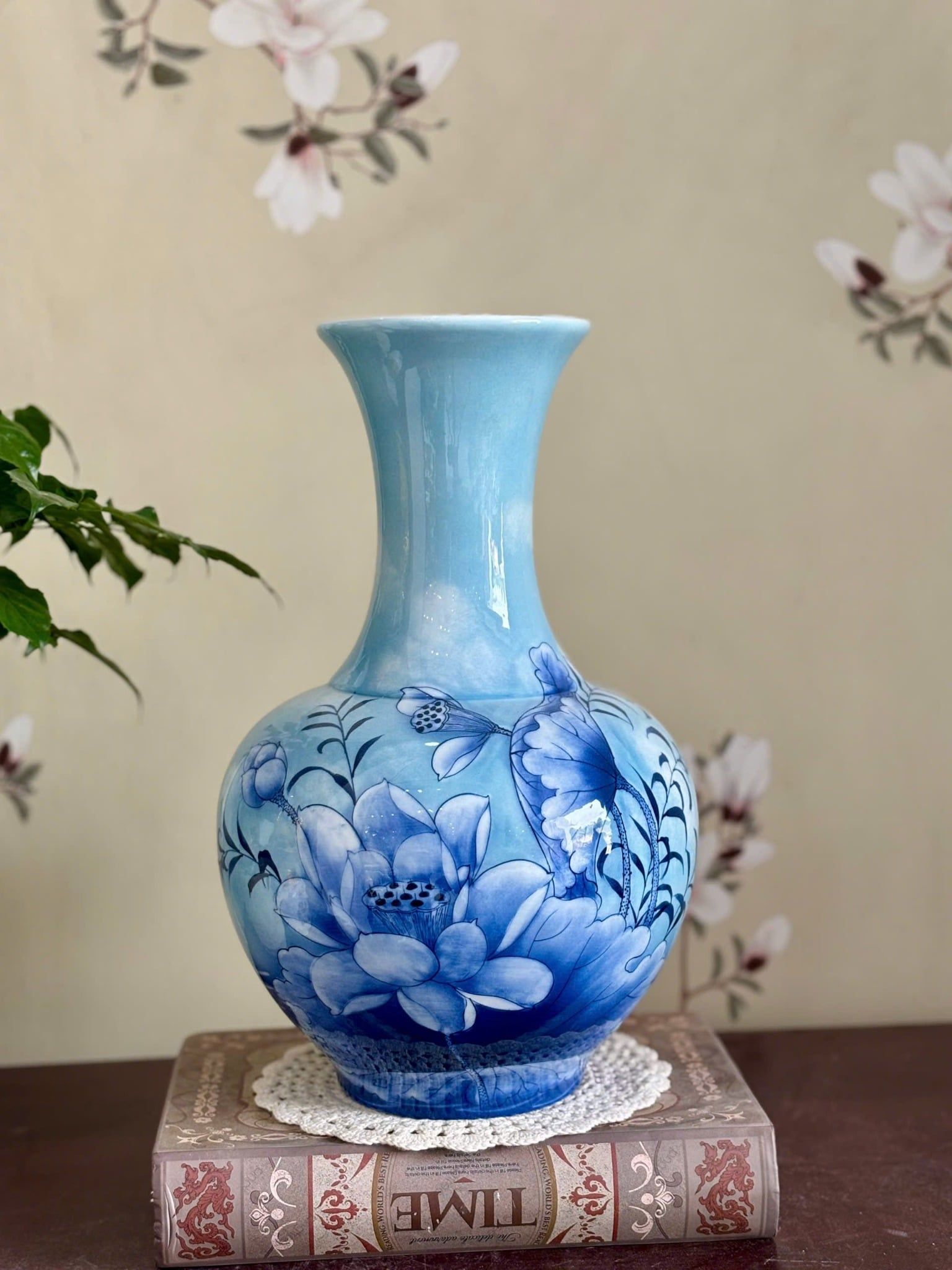  Lọ tỏi hoa men xanh lam BKCECN-9910 