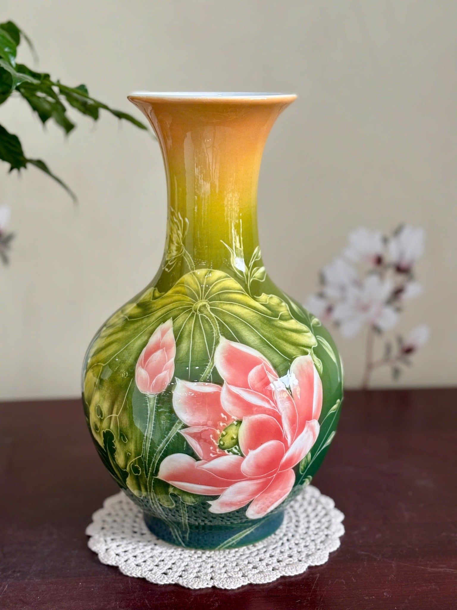  Bình cắm hoa đẹp Bát Tràng BKCECN-9906 