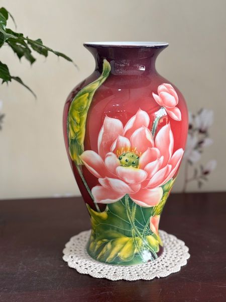  Bình cắm hoa màu đỏ BKCECN-9833 