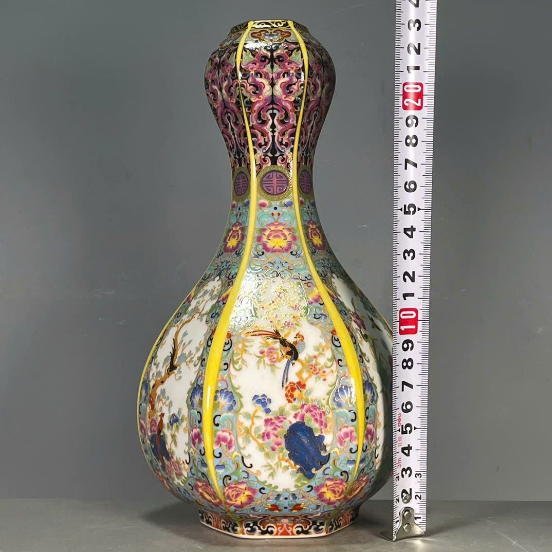  Bình Pháp Lang Hoa điểu sưu tầm BKCECN-9754 