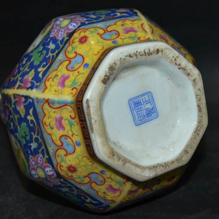  Bình Pháp Lang hoa điểu sưu tầm BKCECN-9756 