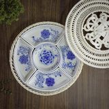  Khay đựng bánh kẹo Tết gốm sứ Bát Tràng BKCECN-9754 