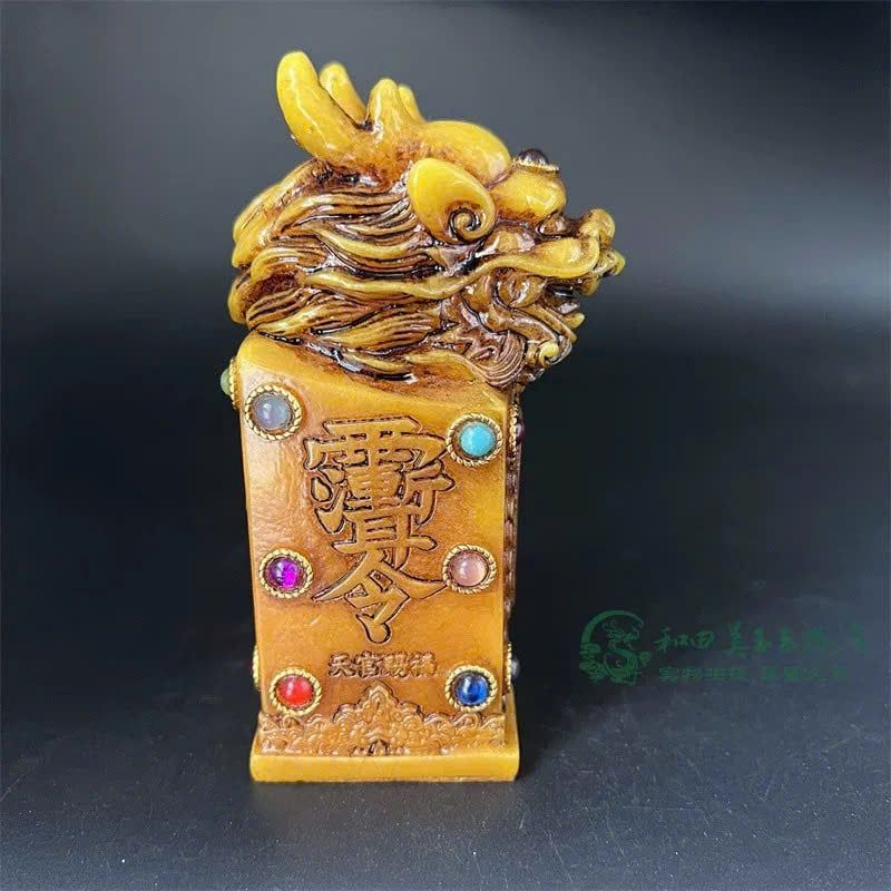  Ấn ngọc đầu Rồng ngọc xưa sưu tầm BKSTCN-9528 