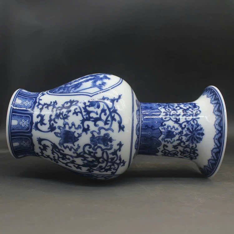  Bình Sứ xanh bổ nhị cảnh sưu tầm BKCECN-9764 