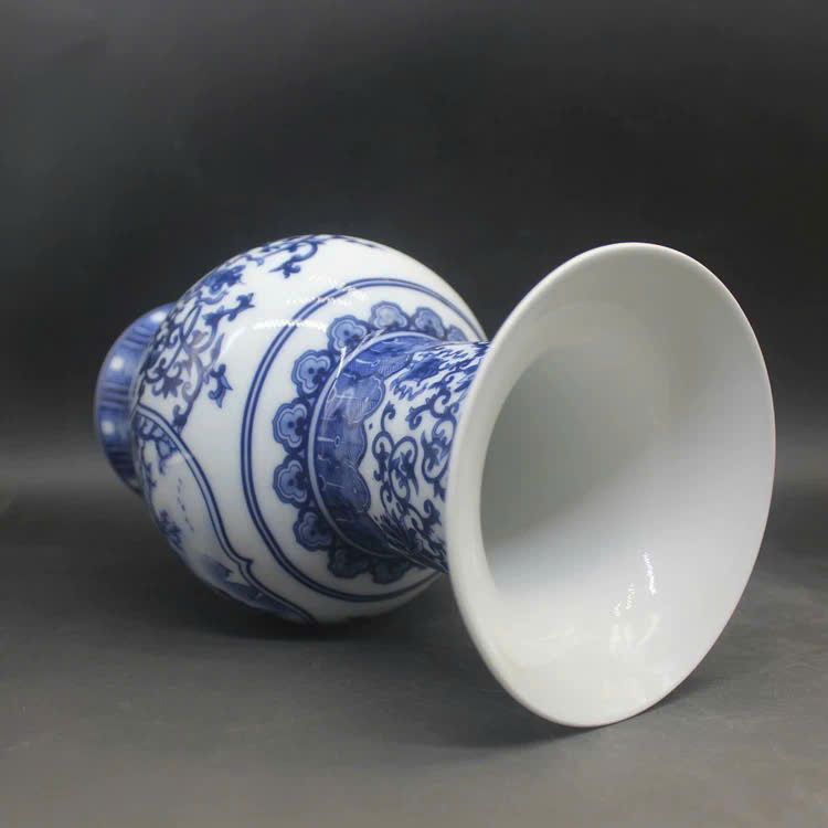  Bình Sứ xanh bổ nhị cảnh sưu tầm BKCECN-9764 