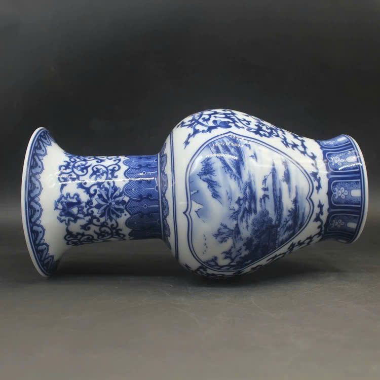  Bình Sứ xanh bổ nhị cảnh sưu tầm BKCECN-9764 